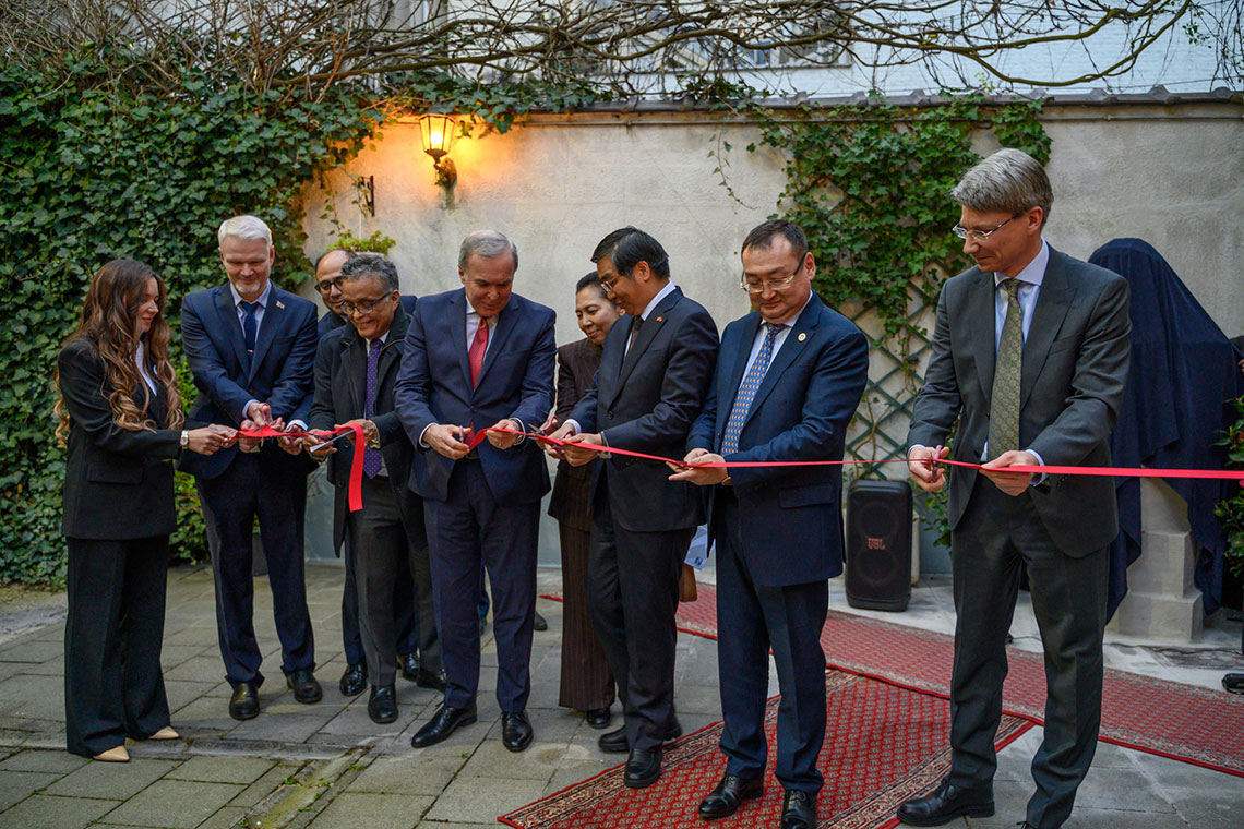 Открытие бюста Ю. А. Гагарина в Брюсселе