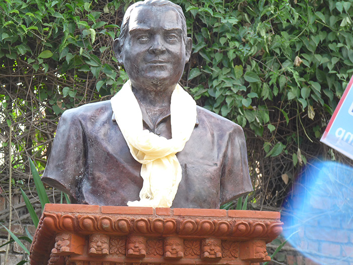 Bust of Boris Lisanevich in Nepal