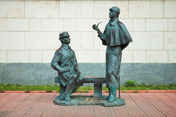 Monument to Sherlock Holmes and Dr. Watson